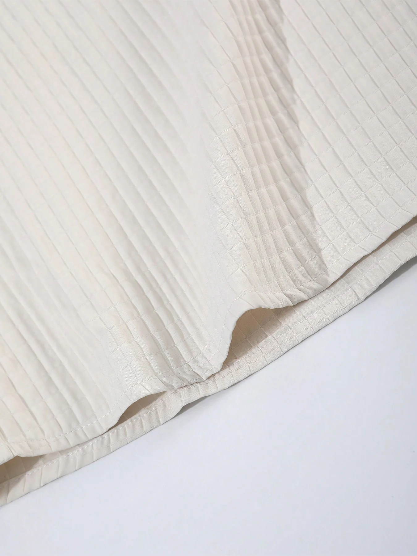 Men's Summer Casual Two-Piece Set with Collared Short Sleeve Shirt And Drawstring Shorts