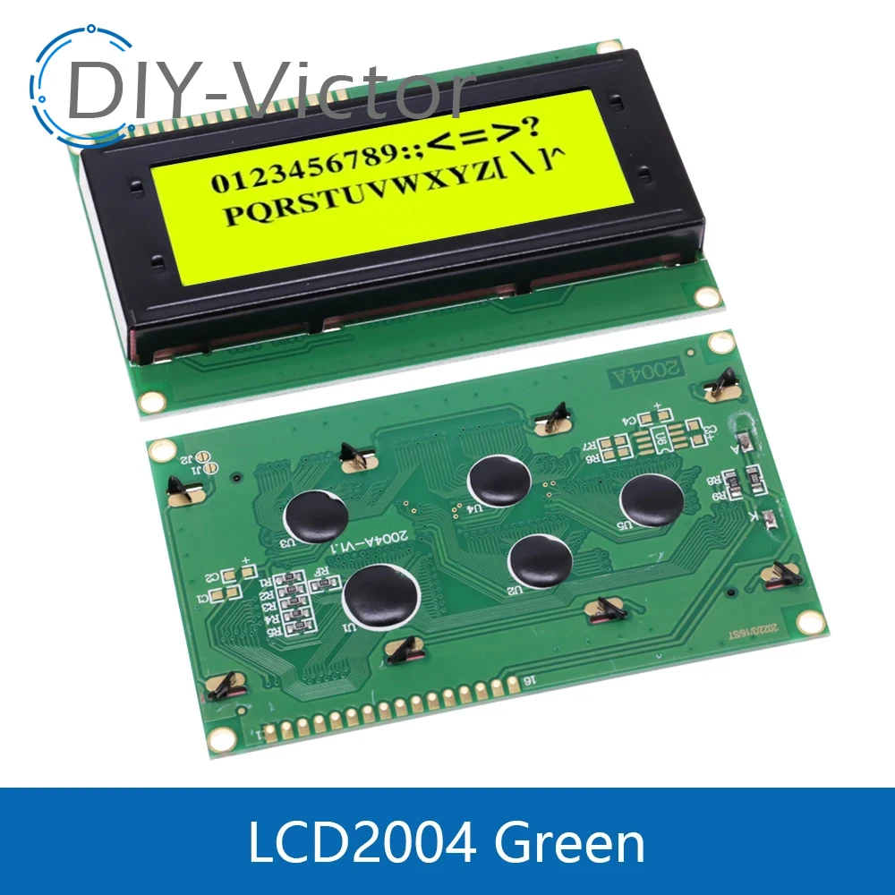 LCD2004 + I2C LCD2004 20x4 2004A Blu Verde Carattere Schermo LCD IIC Modulo Adattatore Interfaccia Seriale per Arduino