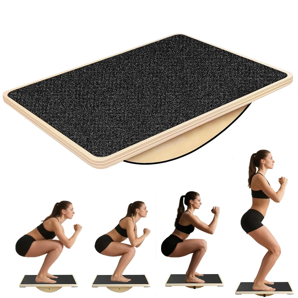 Planche d'équilibre – Entraîneur de base pour la correction de la posture – Surface givrée antidérapante – Relaxation musculaire et soulagement des gonflements – Idéal pour les travailleurs de bureau à domicile