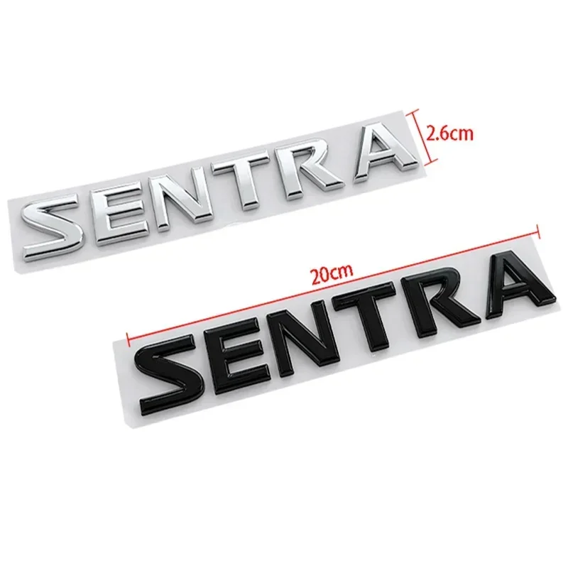 for Nissan SENTRA Automobile Trunk Letter Decoration ABS Car Body Logo Decal Sticker Styling Exterior Accessories