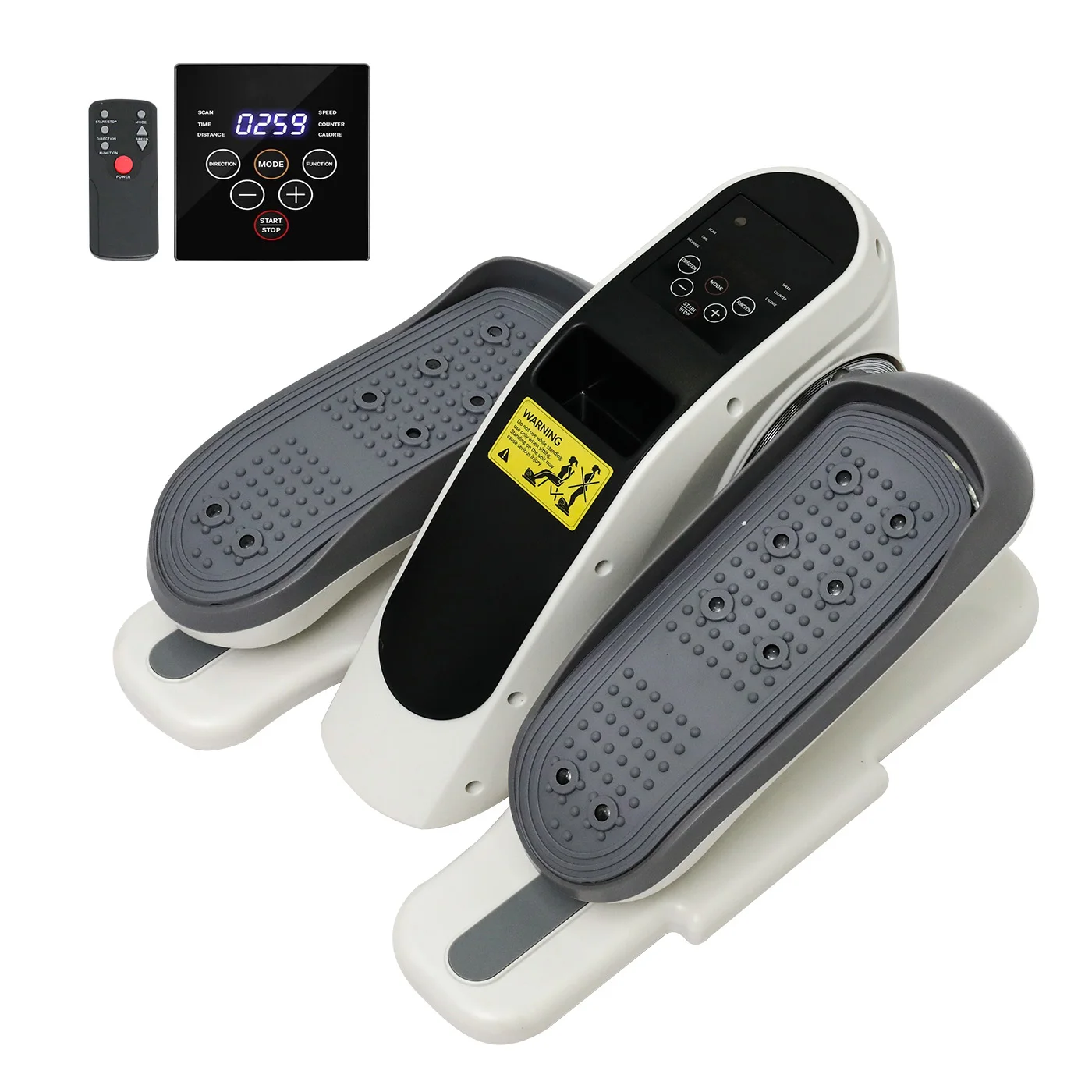 Máquina elíptica debajo del escritorio, ejercitador de piernas de 12 velocidades, asiento, Control remoto portátil para adultos, personas mayores, oficina en casa