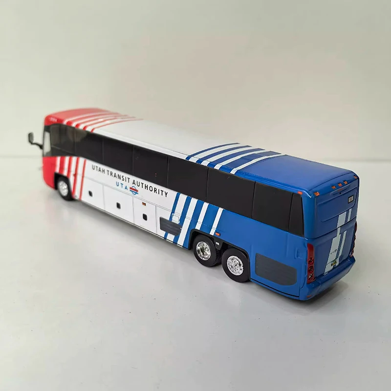 IR 1/87 مقياس HO MCI D45/HO TMC RTS حافلة ترانزيت سبيكة محاكاة نموذج سيارة مجموعة ثابتة مزينة هدايا العيد اللعب