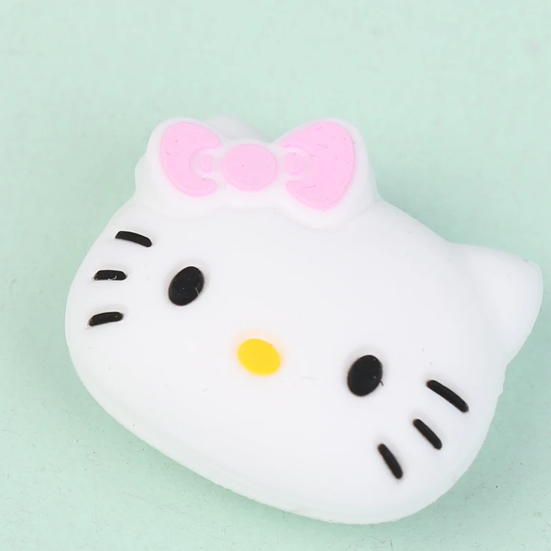 2Pcs Cartoon HelloKitty Stoßdämpfer Silikon Tennis Schläger Stoßdämpfer 3D Tennis Schläger Integrierte Stoßdämpfer Dämpfer