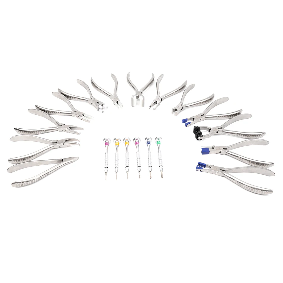 China Factory Wholesale Optical Equipments Repair Hand Tools Eyeglasses Tool Kit Screw Driver Set Pliers&Screwdrivers