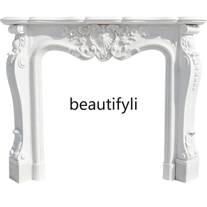 

Marble French Fireplace White Marble Living Room Stone Fireplace Background Wall Living Room