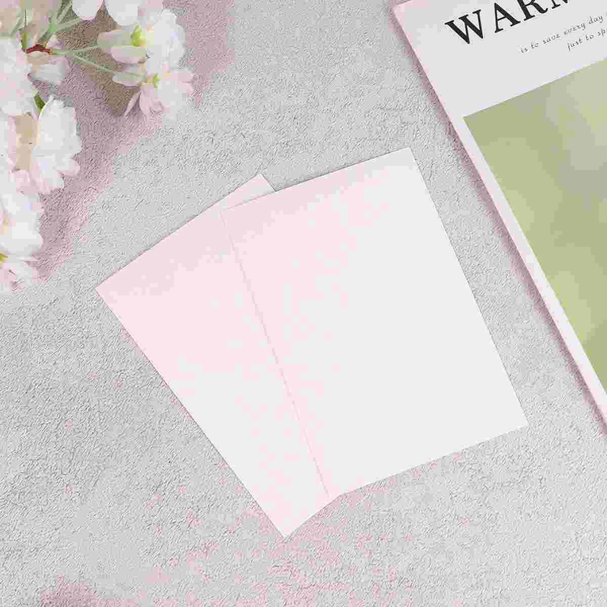 100pcs Creative Greeting Message Kraft Handmade Memo Cards DIY Blank Greeting Graffiti Postcard Handwritten Message Cards (White
