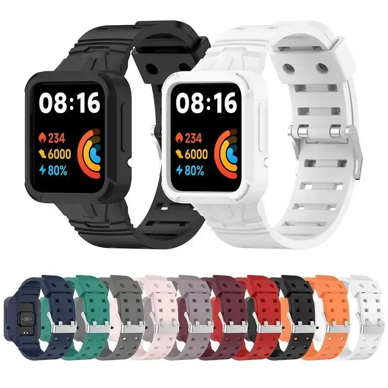 Силиконовый ремешок для Redmi watch 1 2/Xiaomi MIwatch lite 1 2/Xiaomi Redmi Watch 2 lite/Redmi Horloge 2, браслет для умных часов