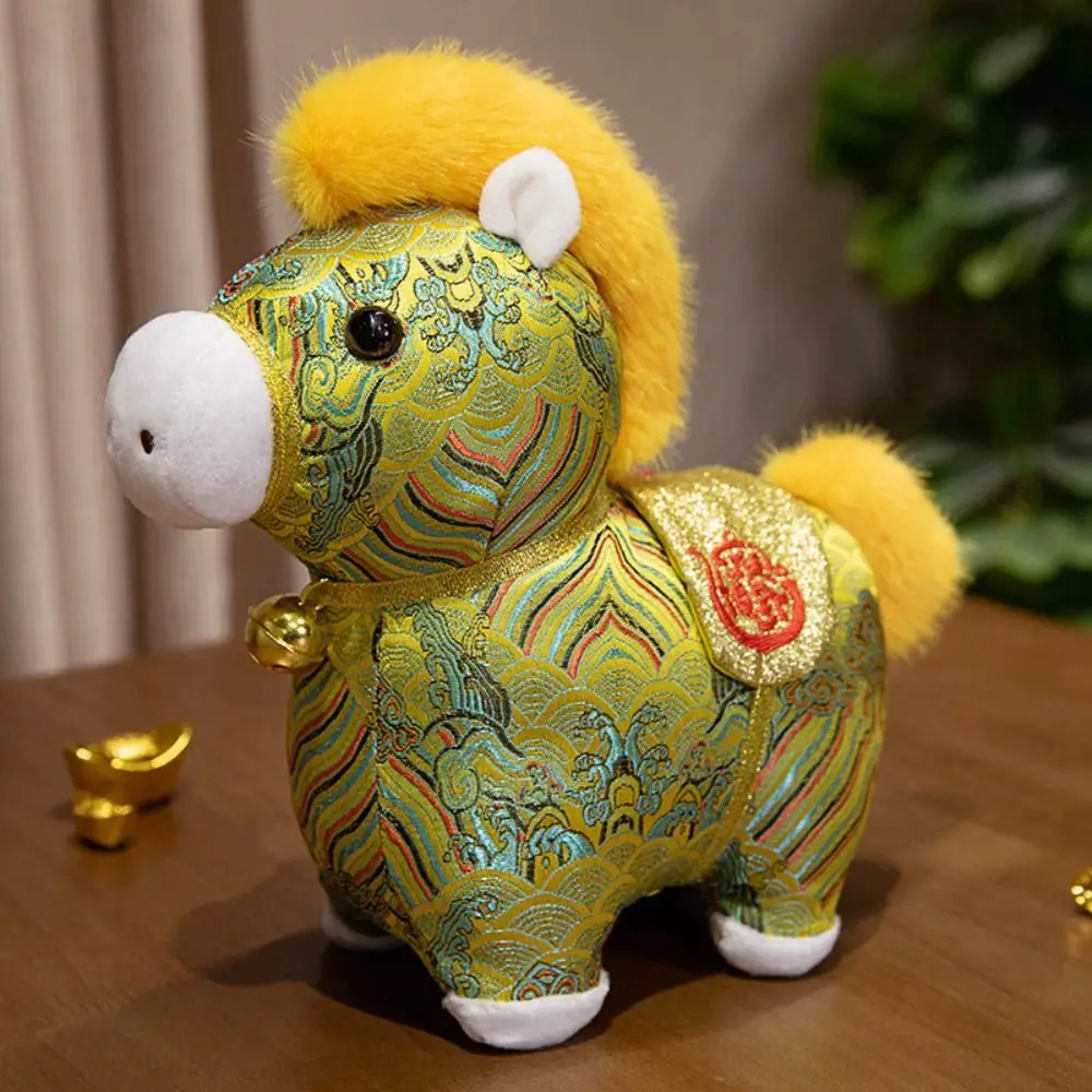 ม้าสีสันสดใส งานฝีมือสร้างสรรค์ รูปม้าการ์ตูนน่ารัก มีไฟกระพริบ ของตกแต่งเทศกาล