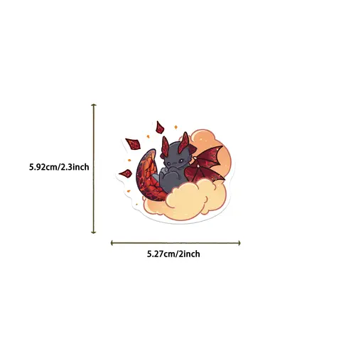 स्नोबोर्ड लैपटॉप सामान कार फ्रिज DIY स्टाइलिंग विनाइल प्यारा कार्टून स्टिकर के लिए 40 पीस पशु बिल्ली ड्रैगन भित्तिचित्र स्टिकर 8 best sales ड्रैगन स्टिकर - №8