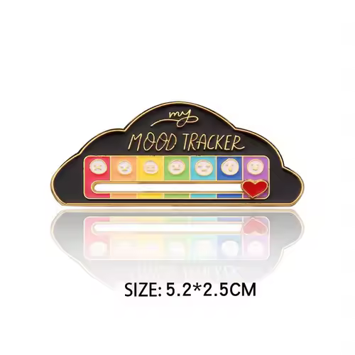 Mood Expression Pins for Women Men My Social Battery Brooches on Clothes Funny Alloy Badge Gifts - Image 5