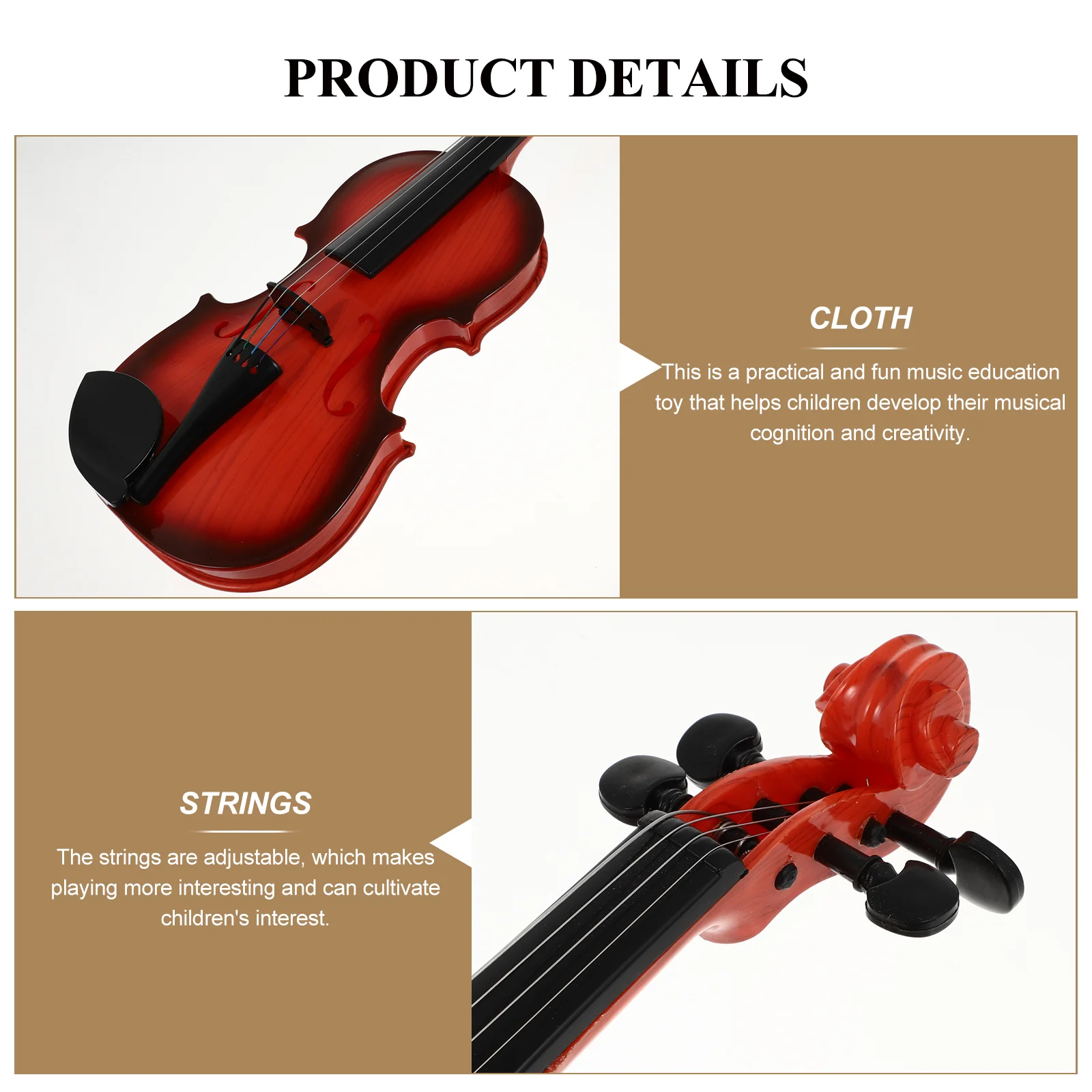 Early Musical Learning Toy Simulated Violin Toys Toddler Instrument Enlightenment