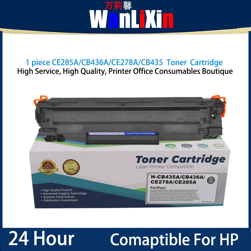 1 PEÇA CB435A CB436A CE278A CE285A Cartucho de Toner com chip Compatível com impressora hp P1005 P1006 m1212 M1214nfh