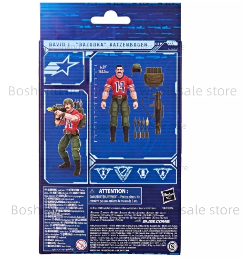 Hasbro Serie Classificata David L. Bazooka Katzenbogen 16Cm Originale Action Figure Modello Giocattolo Collezione Regalo Di Compleanno