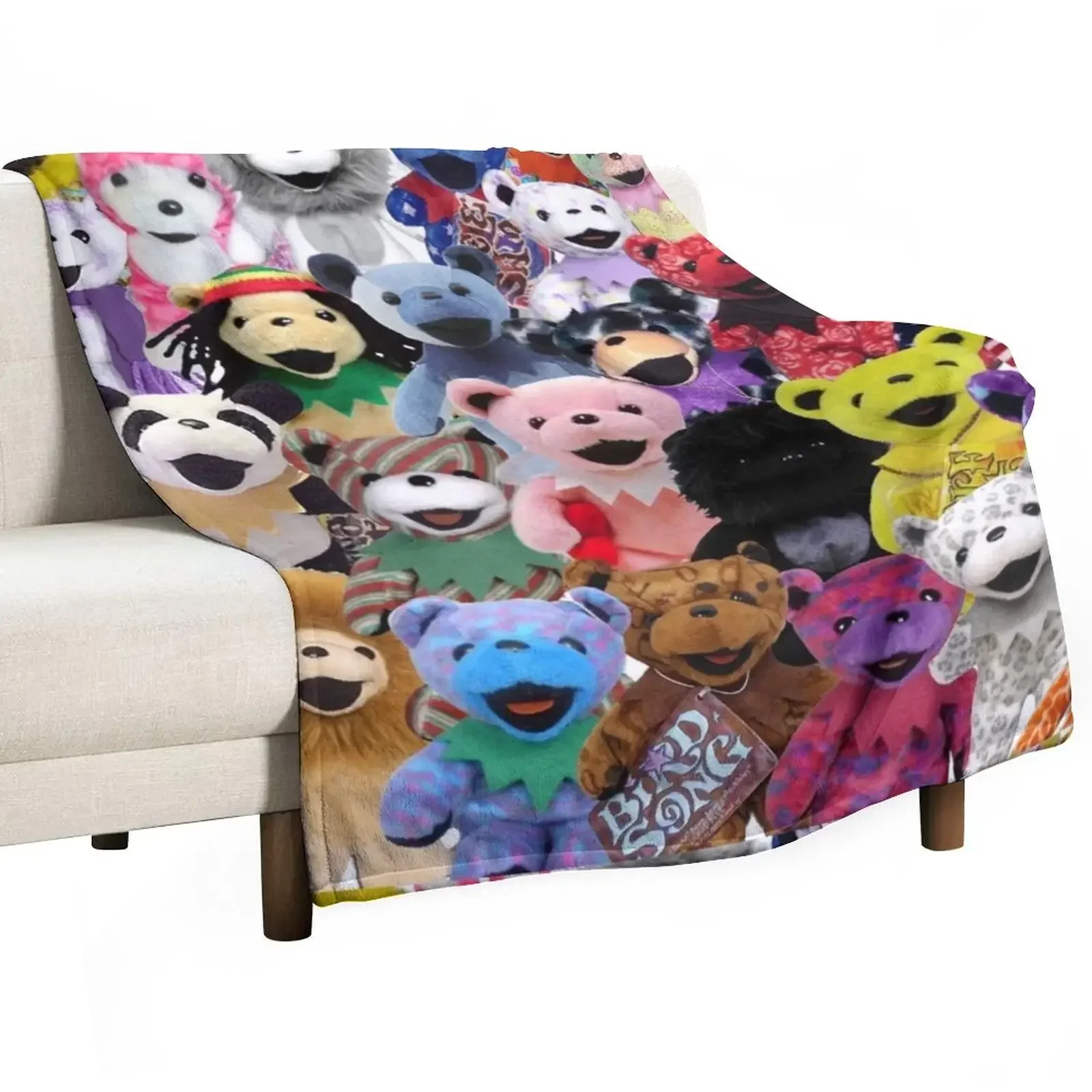 

GD Plush Bears Collage Throw Blanket Cute For Baby Extra Large Throw Blankets