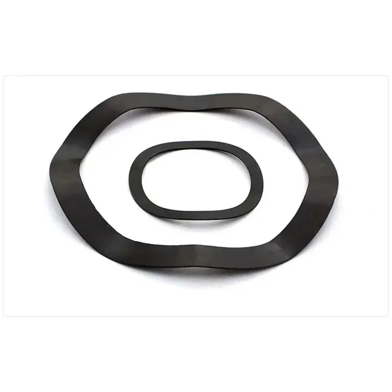 

Wave Spring Washer 65Mn Carbon Steel Three Wave Crest Type Gasket M3-M118 Black Wave Gaskets Spring Gasket Elastic Washers