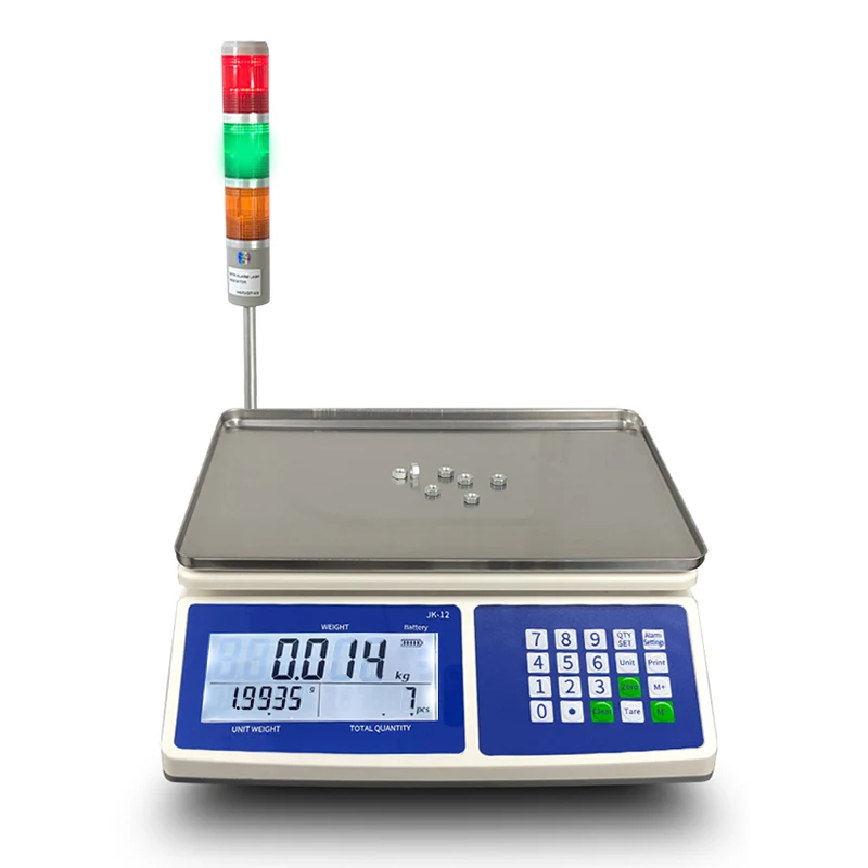 

High-Precision Industrial Counting Alarm Lamp Electronic Scale 3-30kg/0.1G Weighing Scale Factory Use