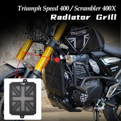 Motorcycle Radiator Grille Guard Cover Protection Aluminum For Triumph Speed 400 Scrambler 400X 2024