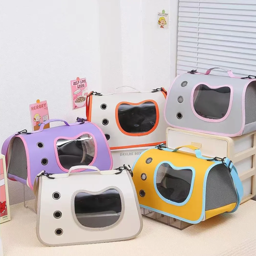 

Pet bag, portable outdoor bag, large capacity can hold cats 5KG, space cabin crossbody bag, breathable and stress resistant