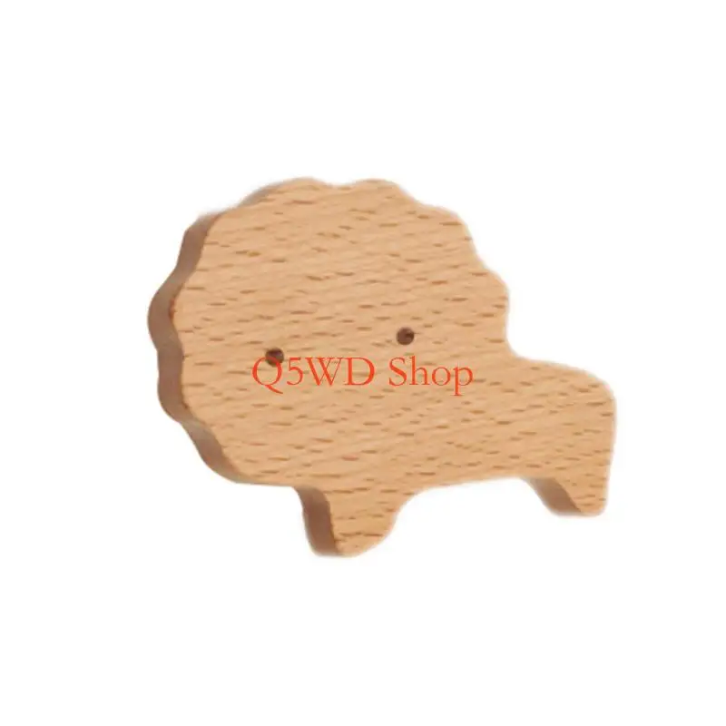 Q5WD No-Drill Fresher Handles Quick & Đơn giản Kéo bằng gỗ Tay cầm mô hình động vật Tay cầm cho tủ ngăn kéo