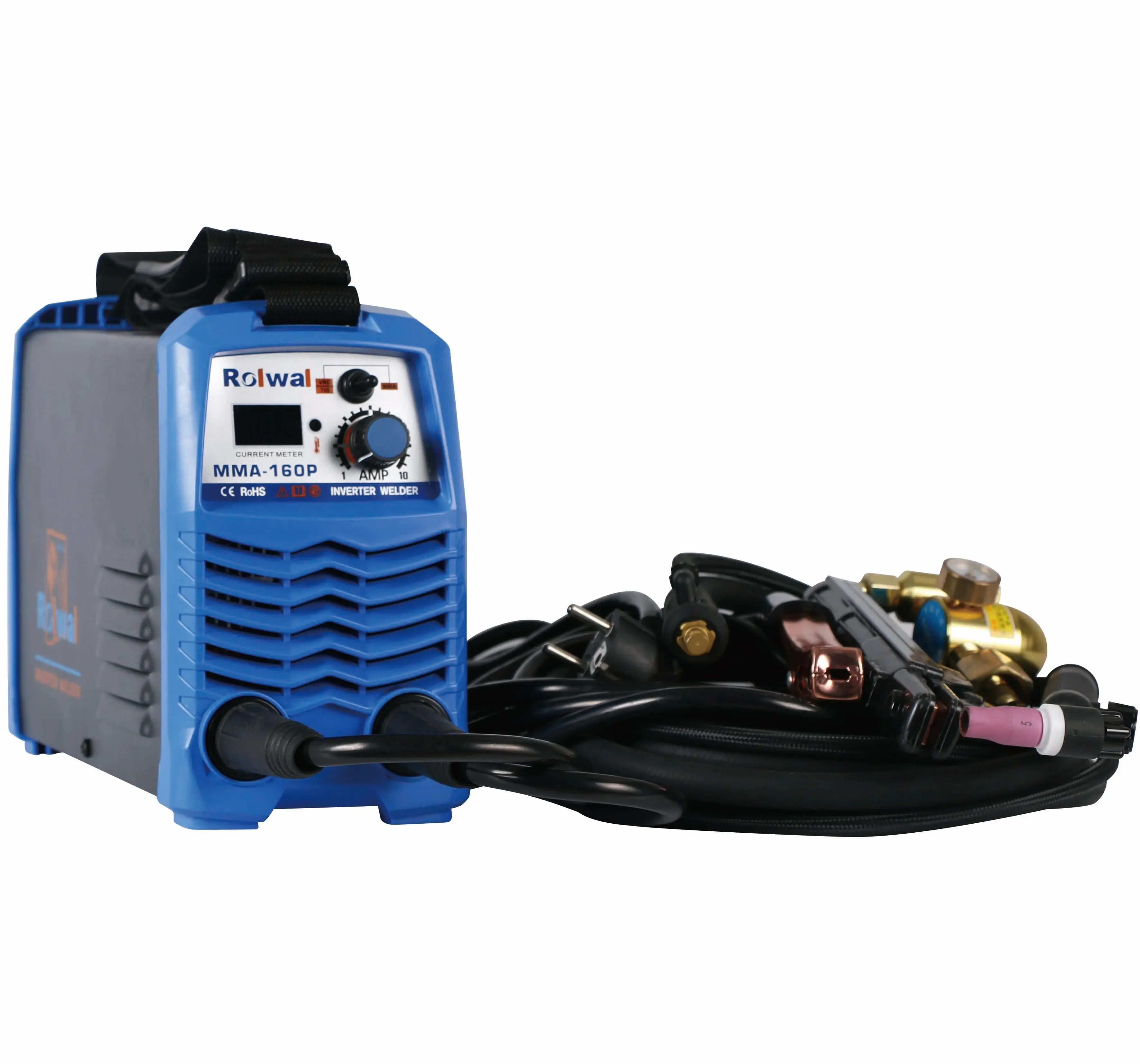 Rolwal MMA-160P Mini Portable Lift TIG VRD IGBT Inverter DC Welding Machine 110V/220V Soldadora Maquina de Soldador