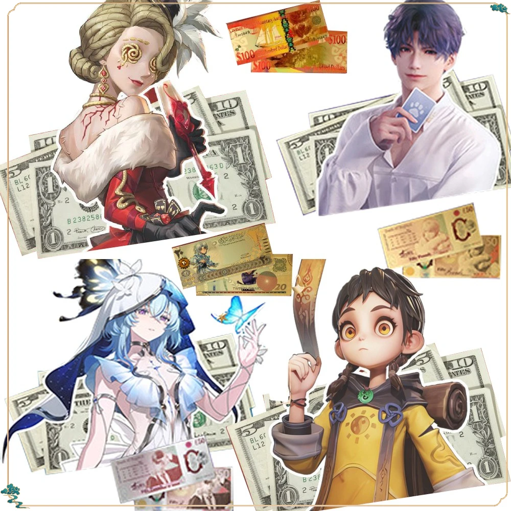 

Cartoon Peripheral Characters Exquisite Rare Anime Banknote Conspicuous Package Decorative Ornaments Christmas Gifts in Stock