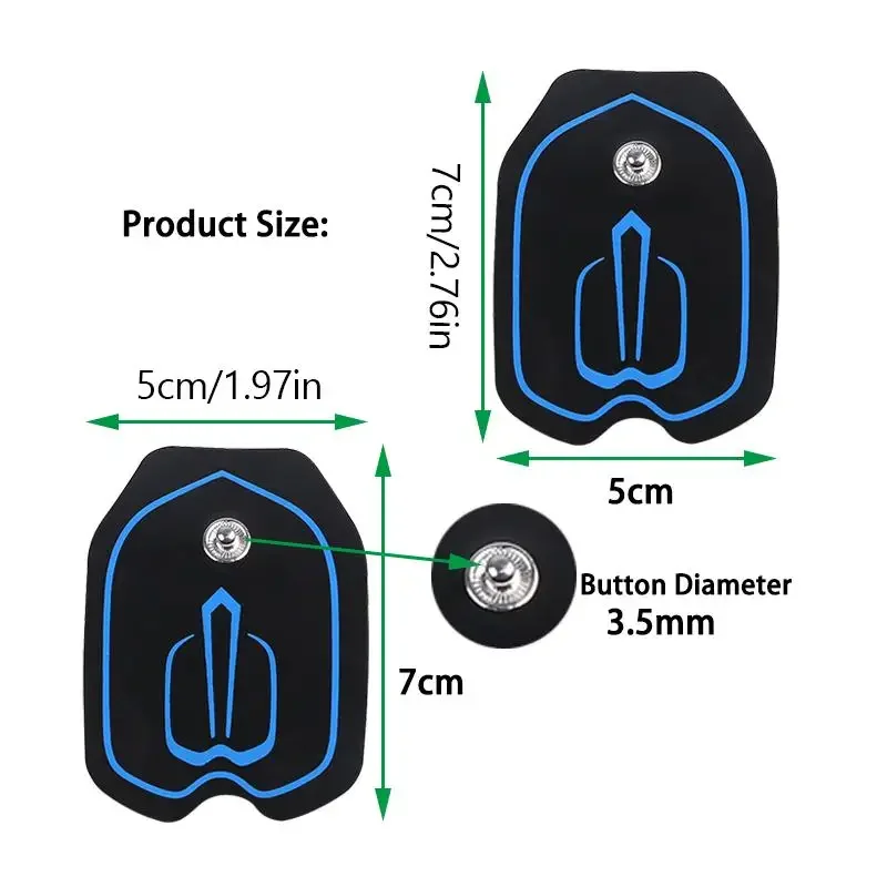 Electrode ​Pads Conductive Gel Physiotherapy Tens Therapeutic Pulse Pressure Electrical Compex Muscle Stimulator Massage Patches - Image 6