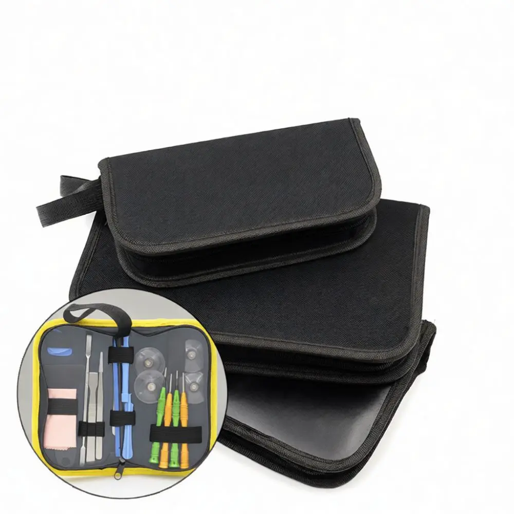 Durable Oxford Tool Bag Portable Maintenance Organizer For Watch Repair Screwdriver Pliers Zippered Small Parts Case