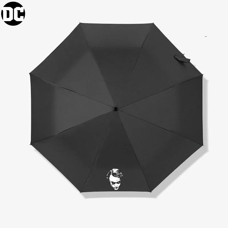 

DC Anime Cartoon Peripheral Joker Rainy and Rainy Umbrella Men and Women Fashion Personality Portable Folding Automatic Umbrella