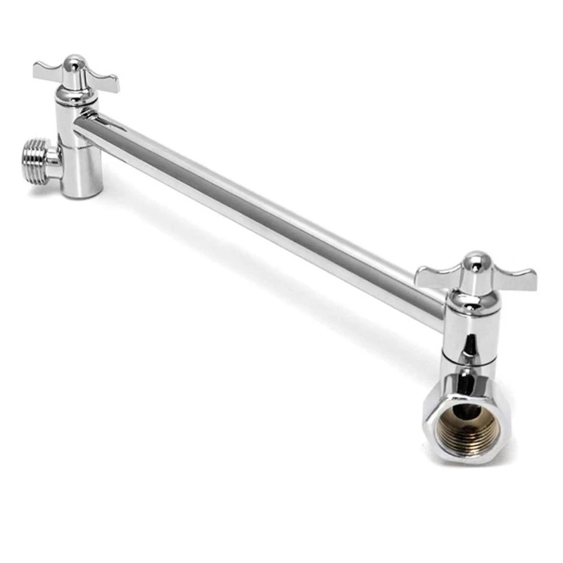 Flexible Shower Arm Steel Shower Head Rod Adjustment Shower Arm Extendable Shower Arm Suitable for Different Users