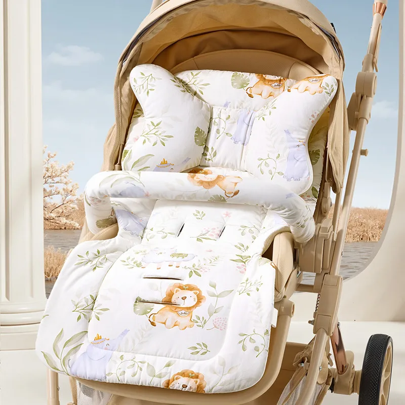 لطيف الكرتون الأرنب نمط عربة طفل وسادة مقعد وسادة لينة رشاقته للصدمات يدفع باليدين مقعد بطانة حصيرة مع وسادة دعم #1