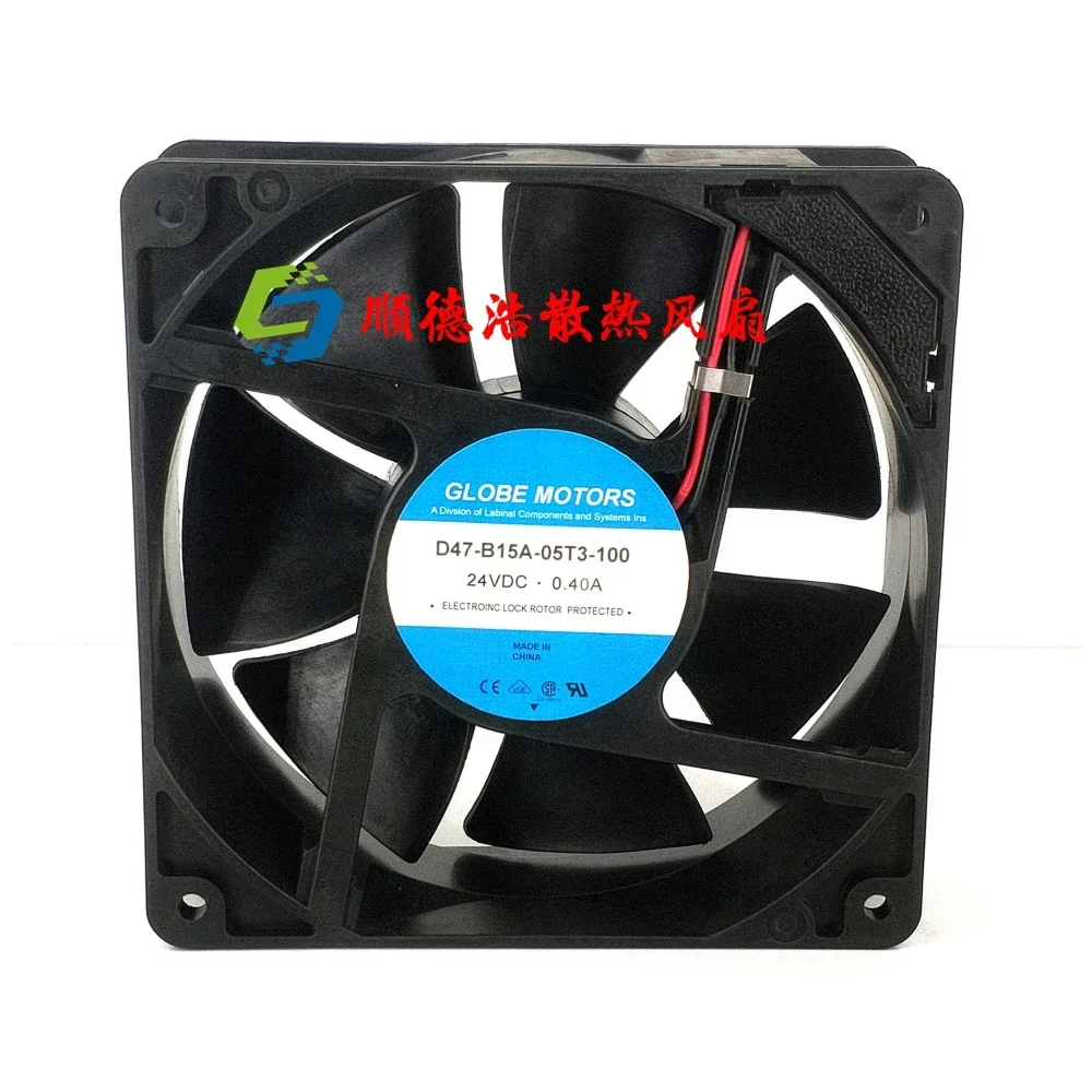 

+New 12cm for D47-B15A-05T3-100 Server Cooling Fan DC 24V 0.4A 120x120x38mm 2-wire