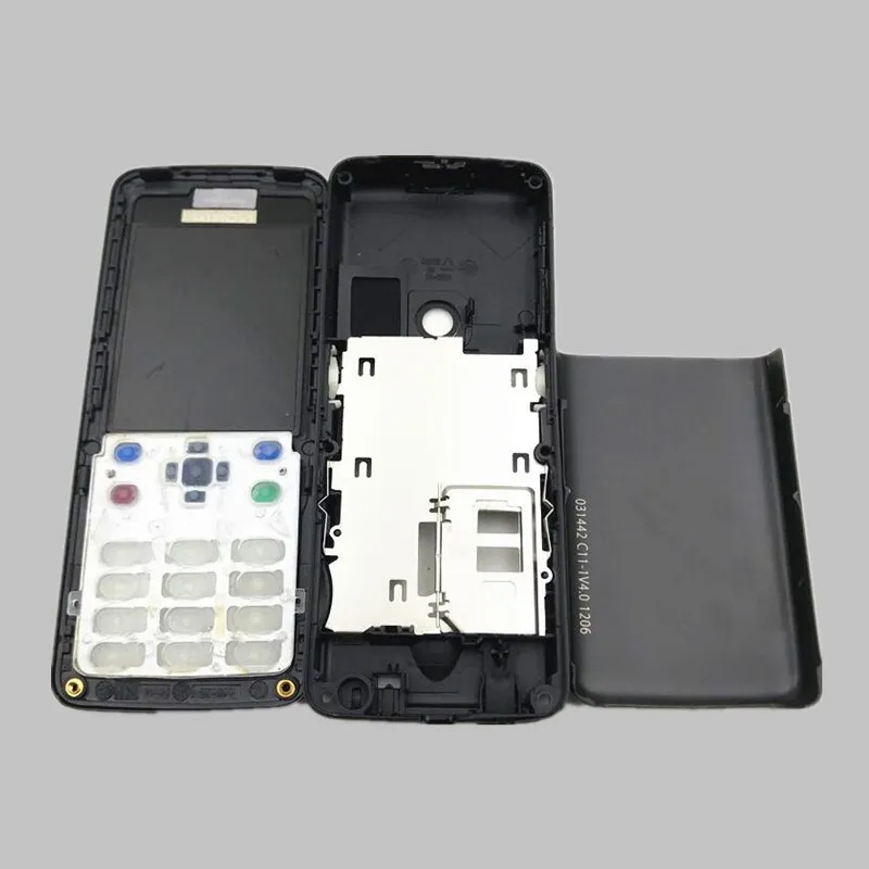 Full Complete Mobile Phone Housing Cover Door Frame Battery Back Cover + English Keypad for Nokia 6300