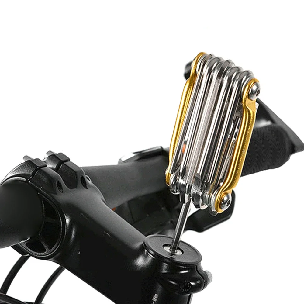 Fahrrad-Reparaturwerkzeug 11-in-1, Mountainbike-Schraubenschlüssel, Schraubendreher, Sechskantschlüssel, Fahrrad-Reparaturset – Detail 2