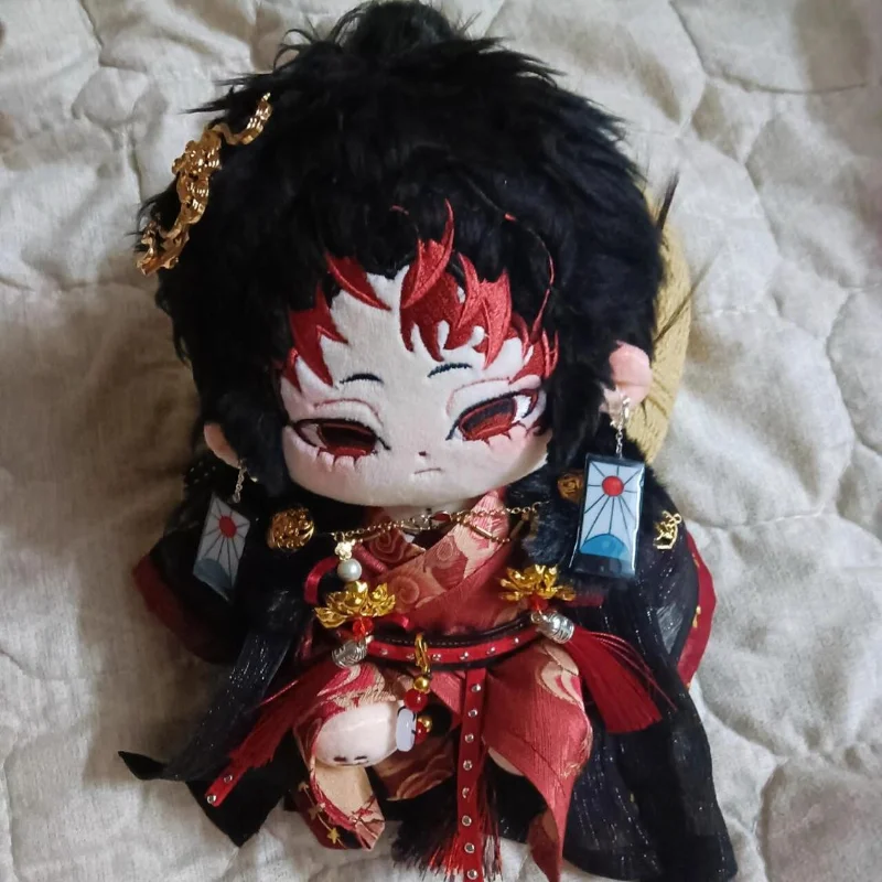 Кавайная плюшевая кукла для косплея аниме Tsugikuni Yoriichi, 20 см, без париков, со скелетом, без атрибутов, плюшевые модели, игрушечные фигурки, подарки