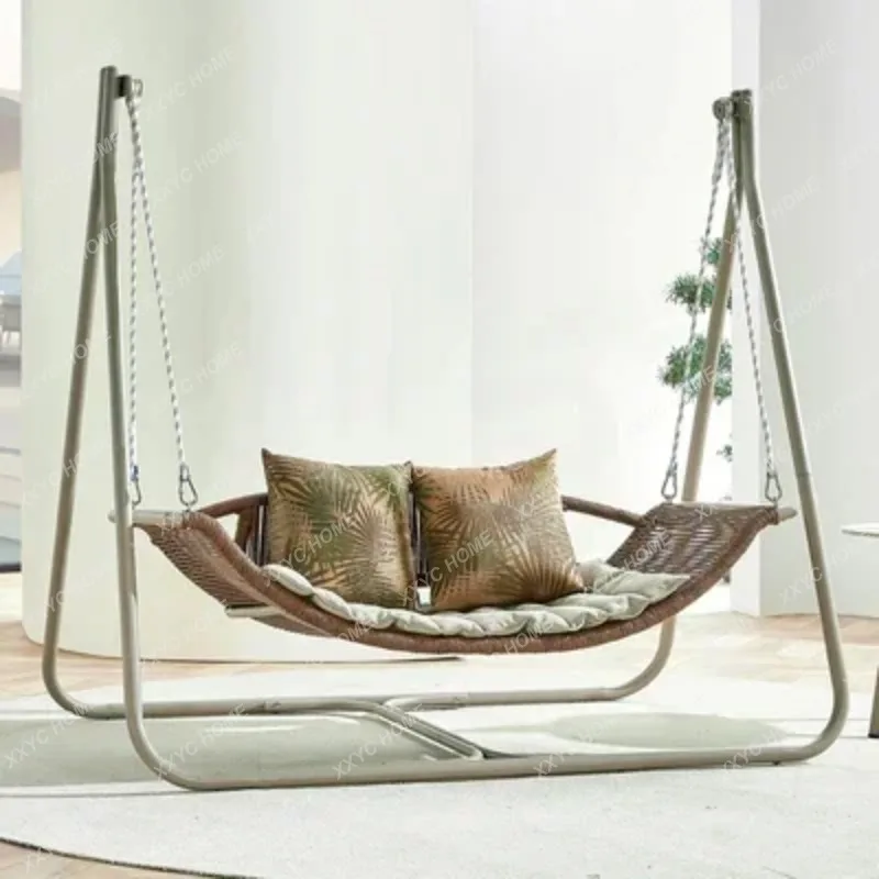 XX Luxury Hammock Patio Swings Garden Terrace Lounger Suspended Street Patio Swing Shaking Rocking Outdoor Furniture