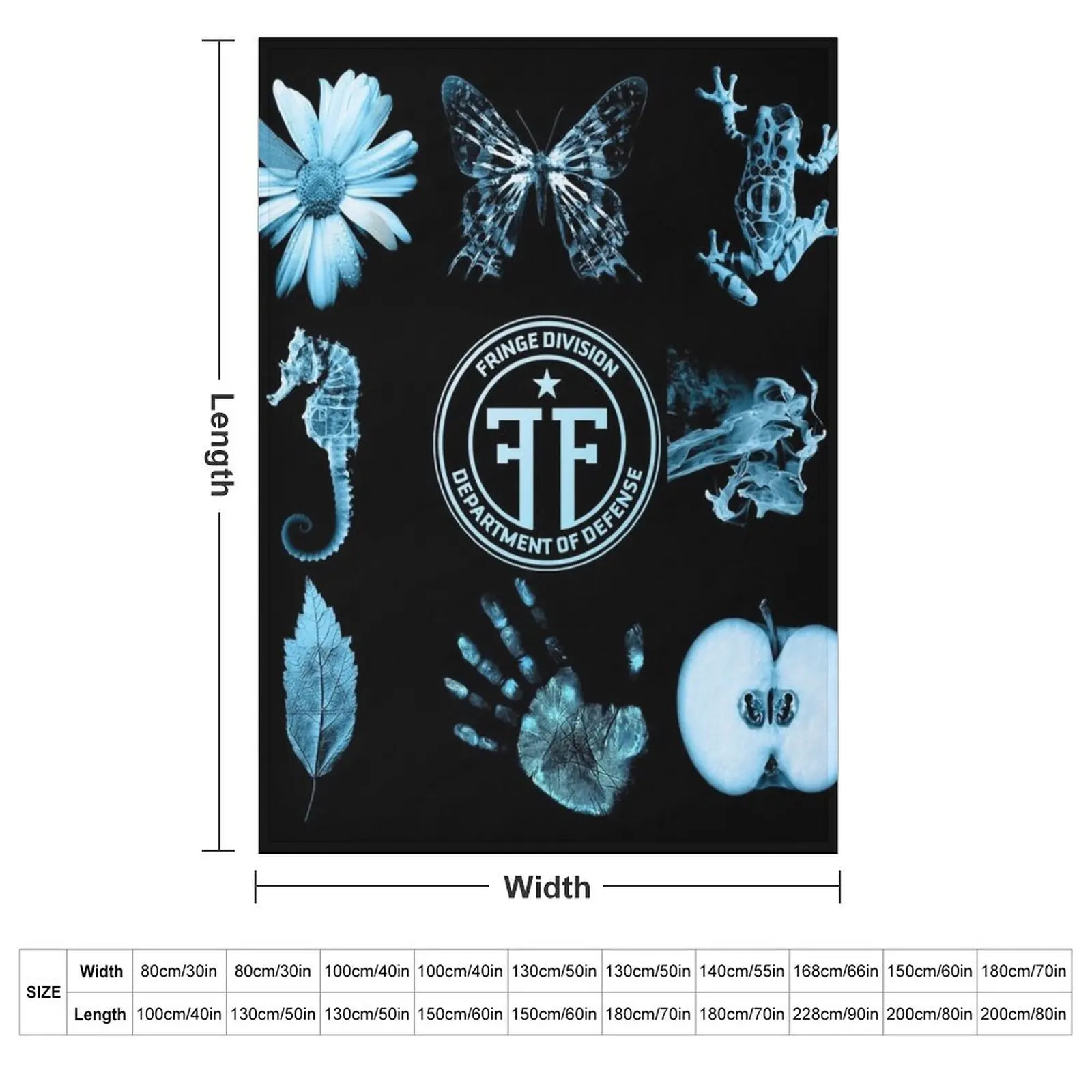 Fringe Division and Glyphs Throw Blanket Beautifuls halloween Heavy for winter Soft Plush Plaid Furry Blankets