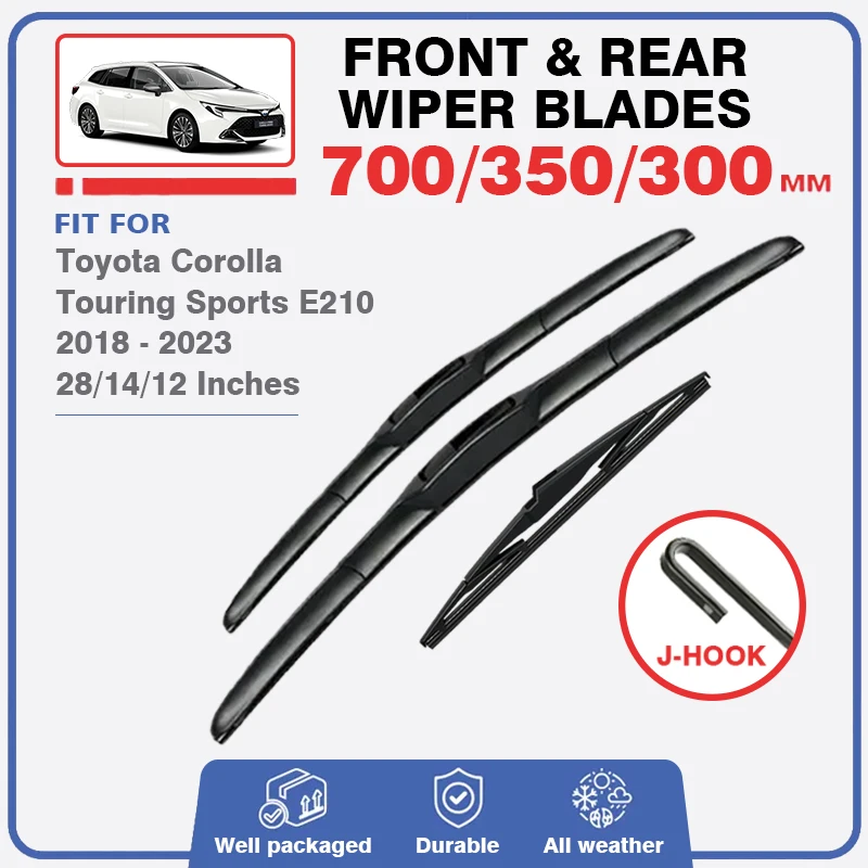 For Toyota Corolla E210 Touring Sports 2018 2019 2020 2021 2022 2023 Hybrid Front Windshield Wiper Blades Windscreen Accessories