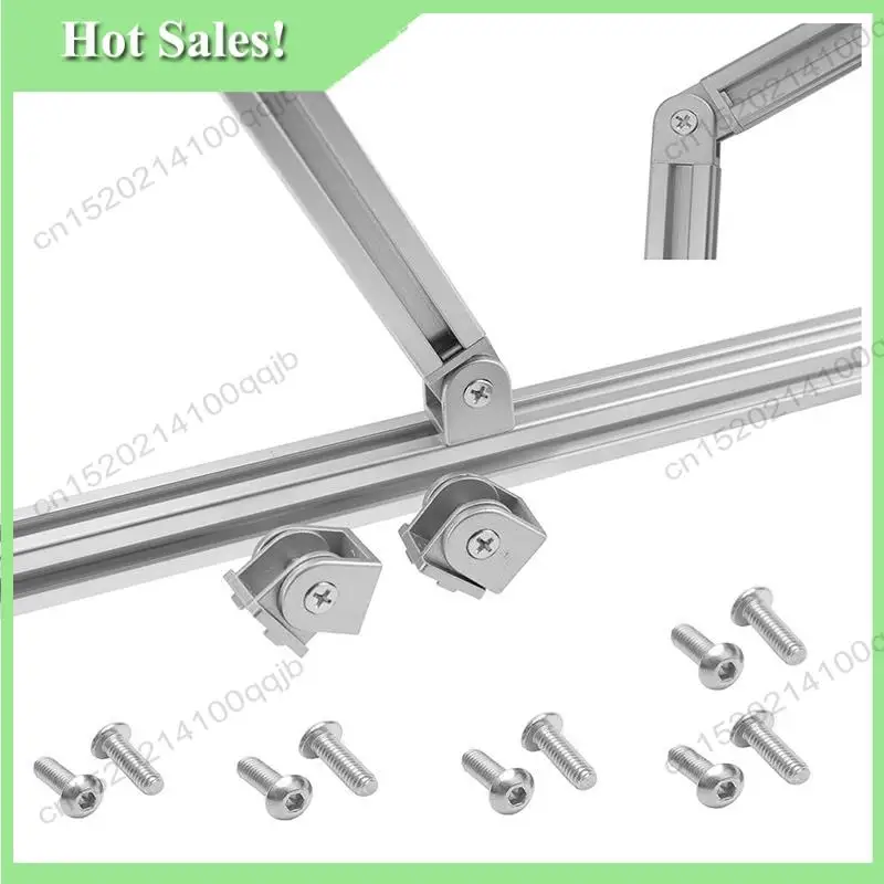 

-FDDT 2 Pcs Aluminum Alloy Pivot Joint For Aluminum Extrusion Profile 2020 Series Flexible Pivot Joint 2020 Aluminum Profile