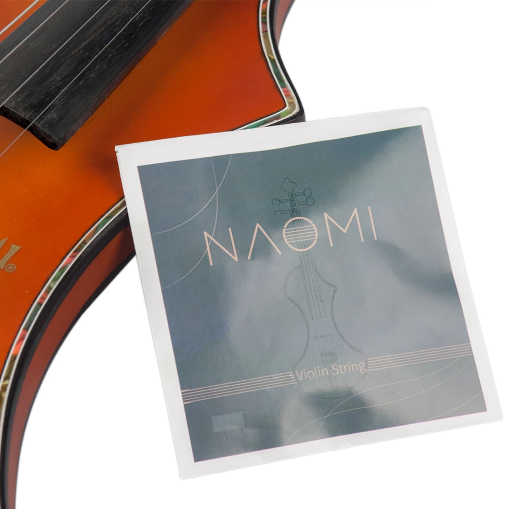 10 Packs Violin String Fiddle Strings For 4/4 3/4 Steel G D A & E NAOMI Accessories SET