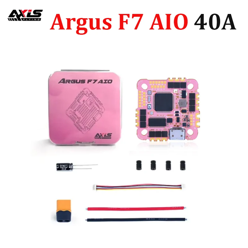 Axisflying Argus F7 40A AIO F722 ICM42688P 25.5/26.5MM 16M Black Box 3-6S BLHeli_S ESC For RC FPV O3 Air Unit Cinewhoop Drone