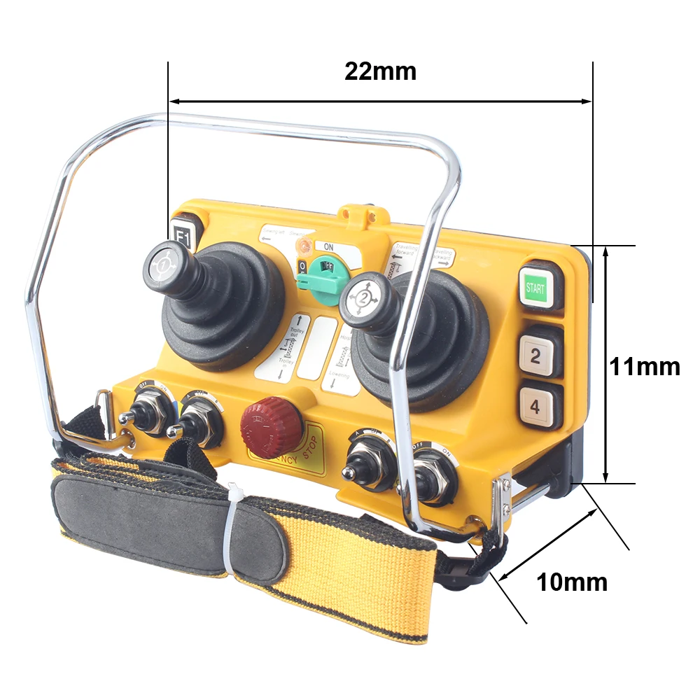 Imagem -03 - Receptor Mais Transmissor 220v 380v 36v 24v Controlador Remoto Industrial sem Fio Elétrico Talha Interruptores de Controle Remoto F2460