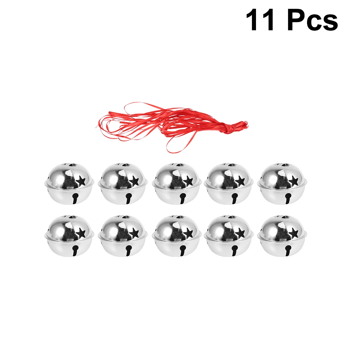 

10Pcs Bell Accessories Decor Set 4Cm Golden Shiny Handmade Jingle Bells for Christmas Ornament DIY Craft Wind Chime Party
