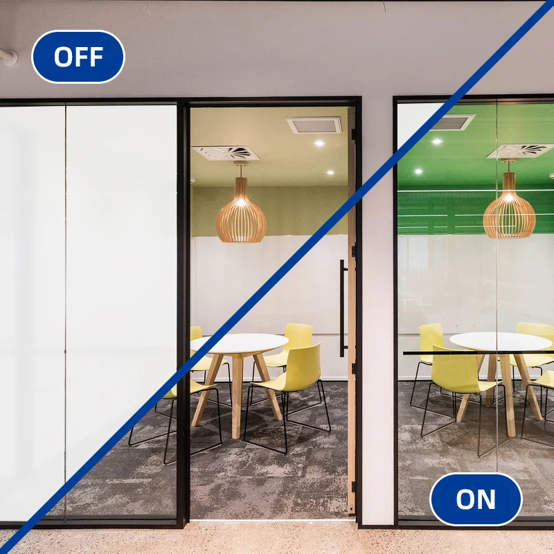 Premium switchable glass PDLC dimming smart film, specifically designed for architectural decoration