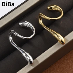 Fashion Jewelry 2024 Trend New Cool Metal Earclip Earrings For Women Girl Party Gift Fine Earcuff Accessories Hot Sale