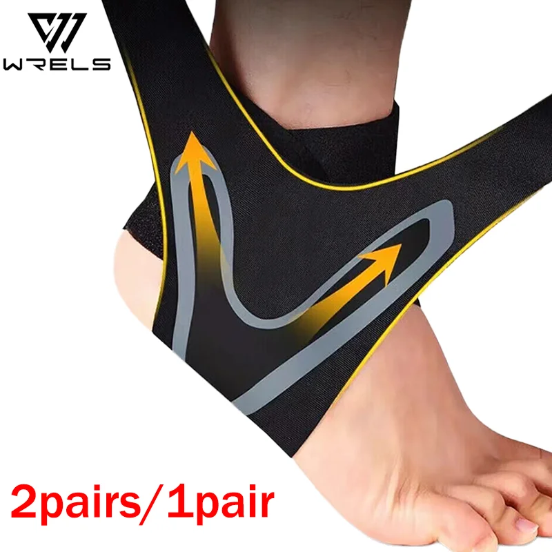 1Pair/2Pairs Adjustable Ankle Brace Compression Running Cycling Ankle Brace Breathable Pain Relief Bandage Football Ankle Brace