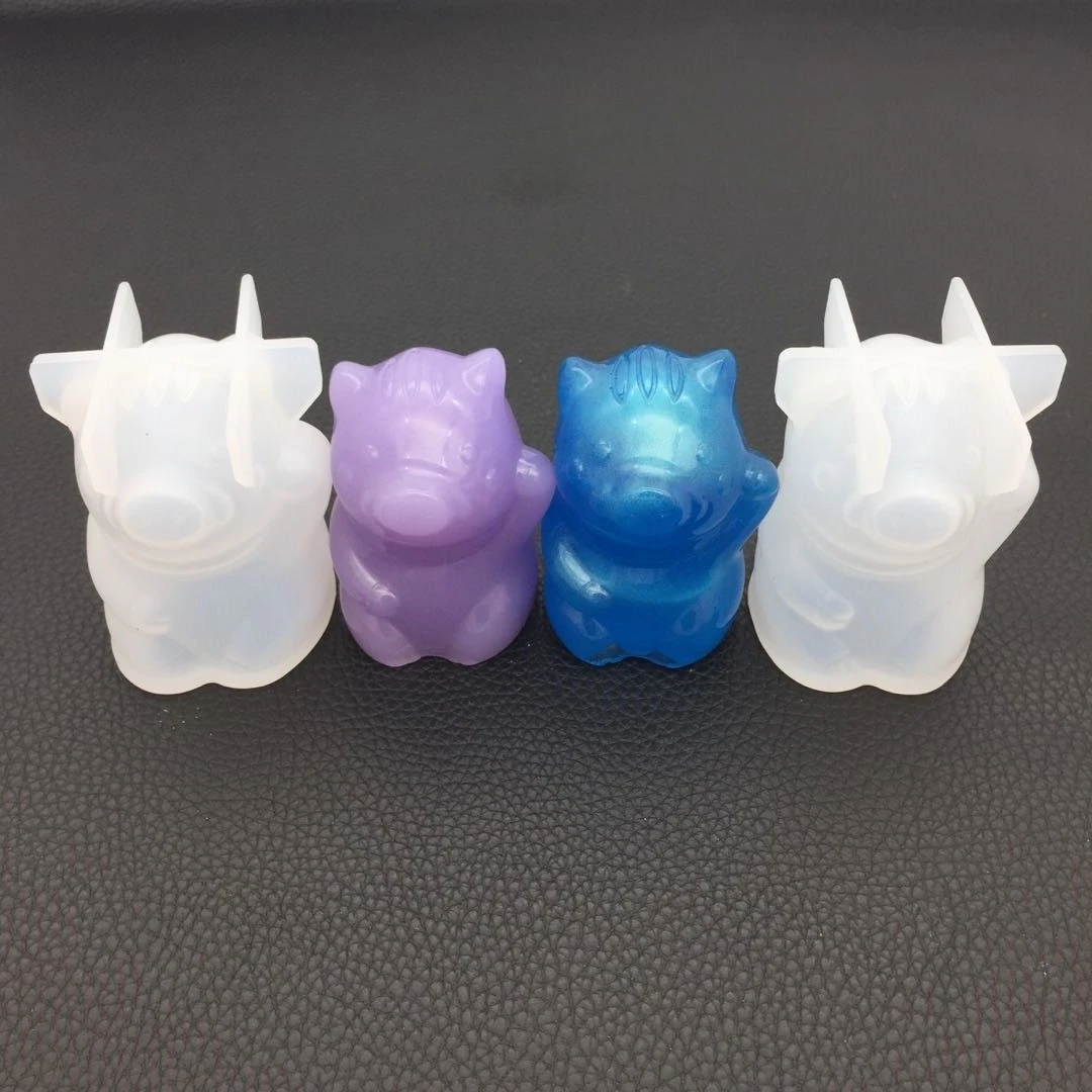 

DIY кристаллическая смола 3D зеркальная отделка благословение форма для свиньи для ароматических гипсовых диффузоров, декоративная выпечка