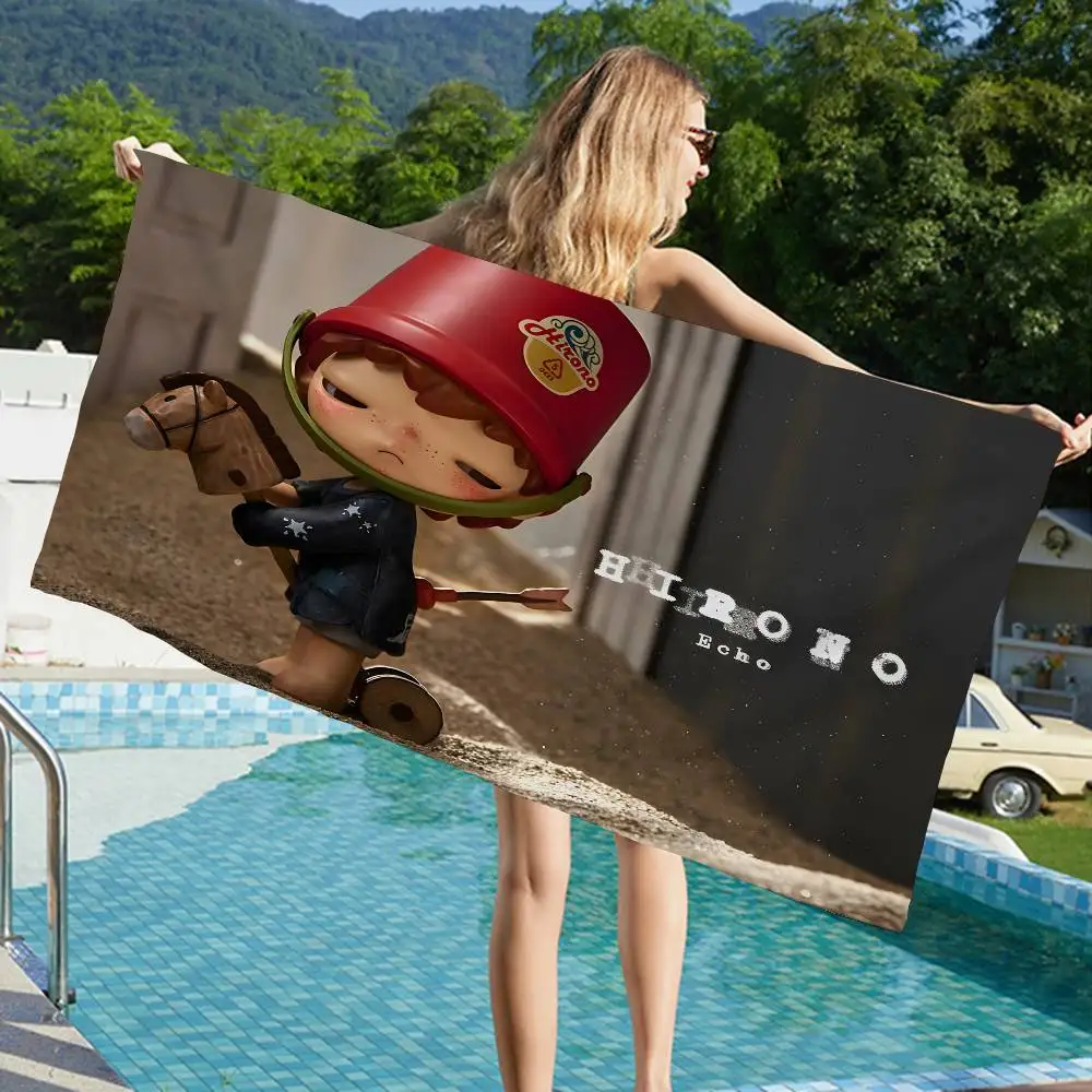 H-Hirono-IP Beach Towel Colorful Bath Towels for Girl Microfiber Quick Dry Custom Sand Free Beach Yoga Spa Gym Pool