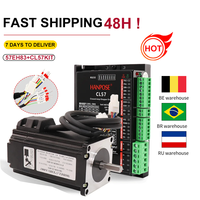 57EH83A4001 Hybrid Step-servo motor 57X83mm  Nema23 Closed Loop 4A 2.6N.M  57CME26 Servo motor Stepper Motor+CL57 for CNC Router