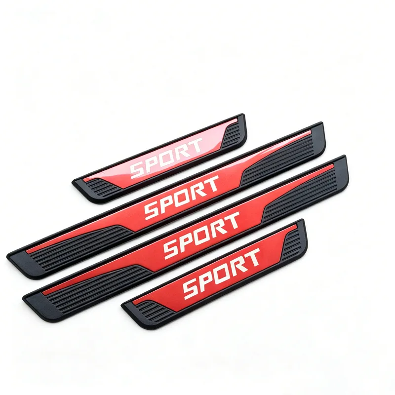 For Toyota RAV4 RAV 4 2015-2019 2020 2021 2022 2023 2024 2025 2026 2027 Car Door Sill Plate 3D Strip Stainless Steel ABS Vehicle