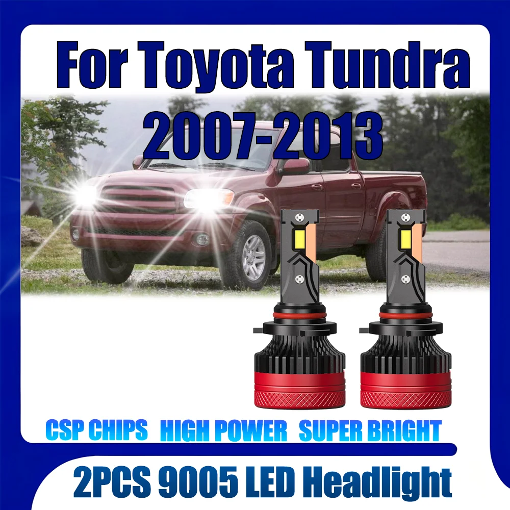 

2pcs 9005 LED Headlight 30000LM CSP Chip 180W High Beam Lamp Car Turbo Light 12V 24V 6000K White For Toyota Tundra 2007-2013